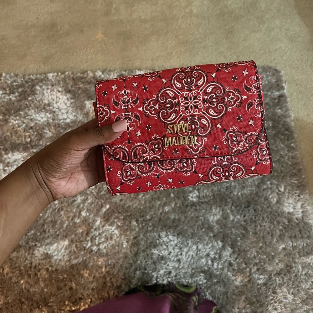 Red Paisley Steve Madden Purse